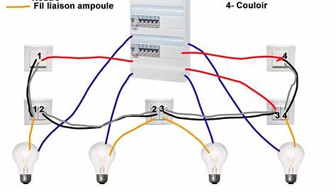 Va Et Vient 4 Interrupteurs 1 Lampes Schema Electrique Lampe 3 Boiseco