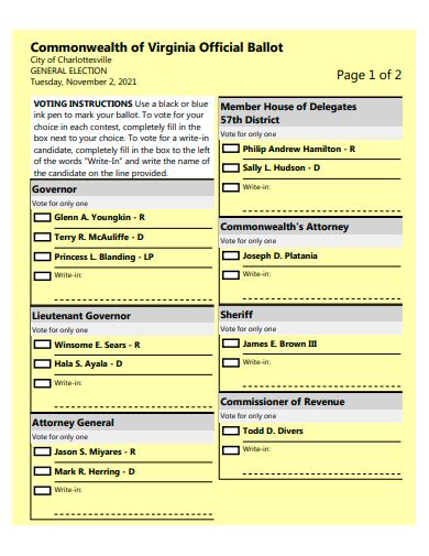va 7th congressional district sample ballot