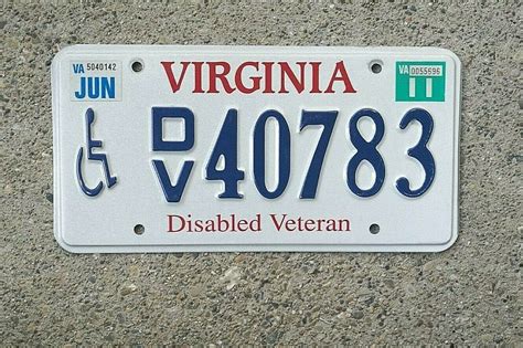 va disability car tags