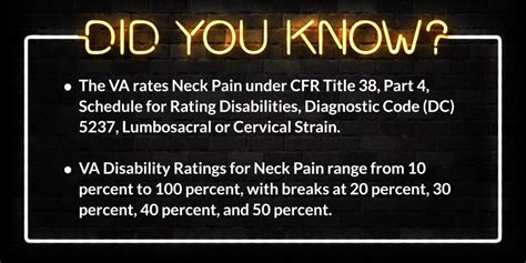 va disability rating for cervical neck strain
