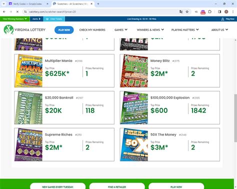 va lottery rewards web code