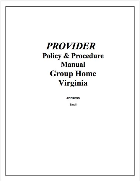 va policies and procedures manual