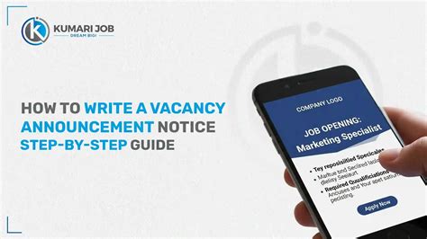 Vacancy Announcement Definition