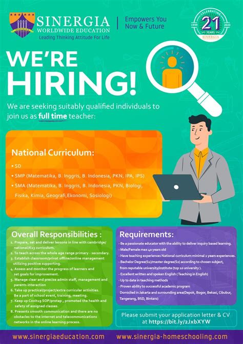 vacancy in education