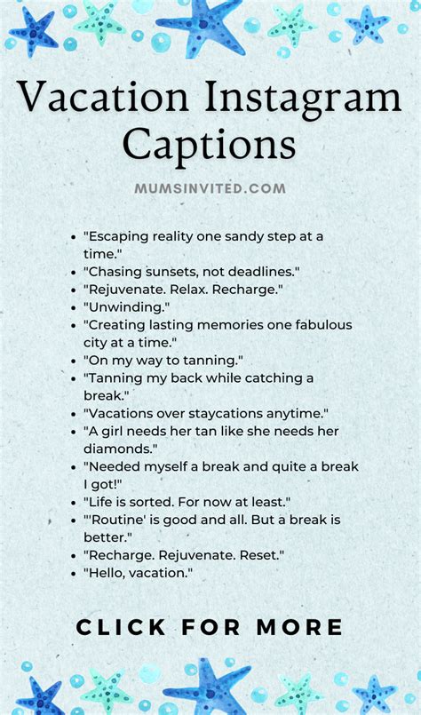 Vacation Captions Instagram