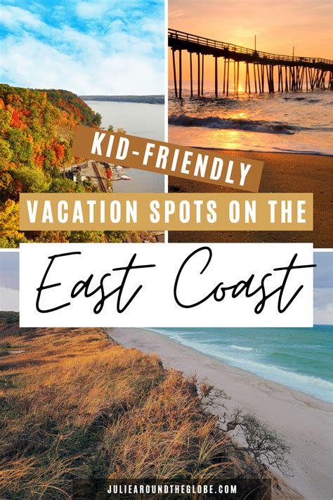 vacation spots for families east coast