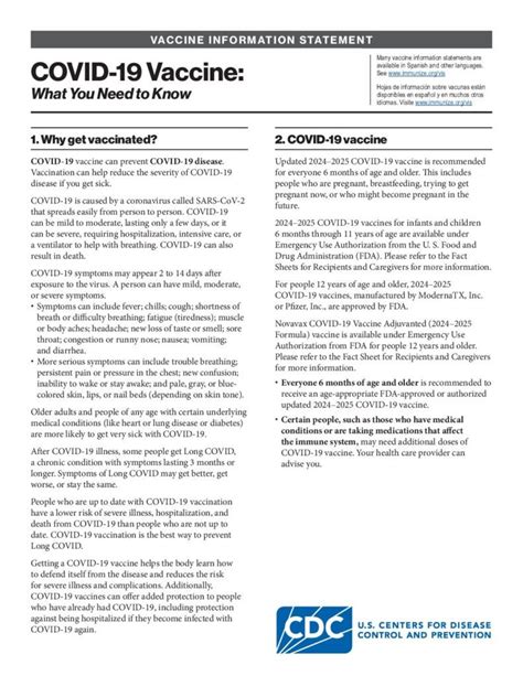 Understanding Vaccine Information Sheets: Your Guide to Informed Decisions