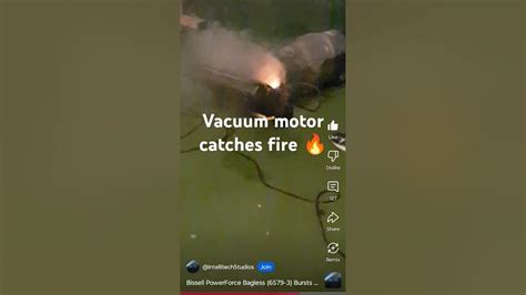 Vacuum Catches Fire