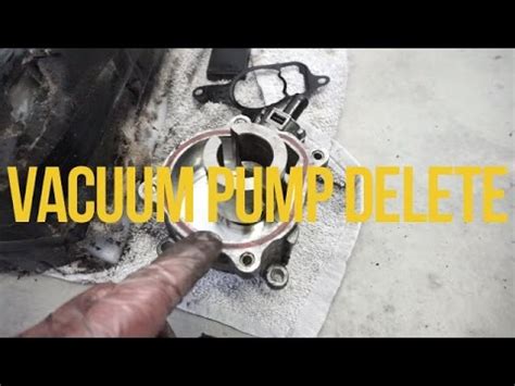 Vacuum Pump Delete