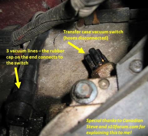 Vacuum Switch On The Transfer Case