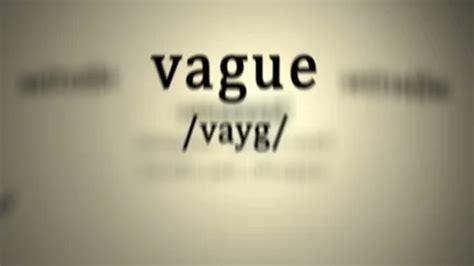 vague memory meaning
