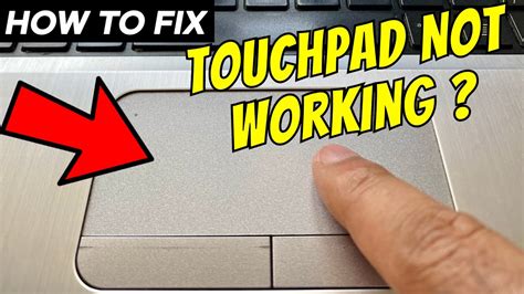 vaio laptop touchpad not working