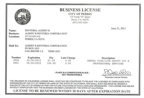 valencia county business license registration