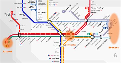 valencia public transport map