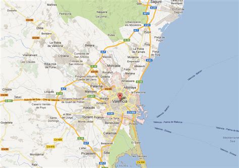 valencia spain map google