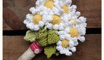 Valentine Crochet Flower Bouquet