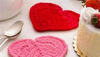 Valentine Crochet Ideas Hot Pads