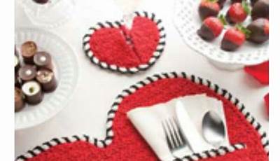Valentine Crochet Placemats