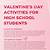 valentine day activities for high school students