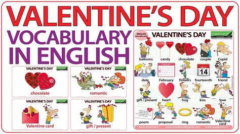 Valentine's Day English Vocabulary YouTube
