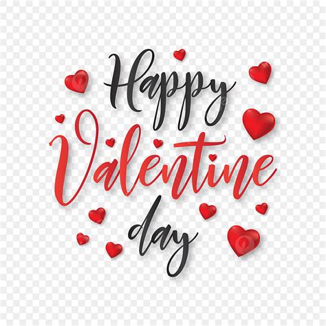happy valentines day greeting with hearts vector design