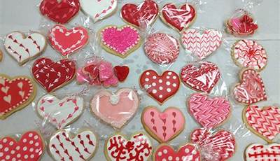 Valentine Flooded Cookies