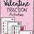 valentine fractions printable