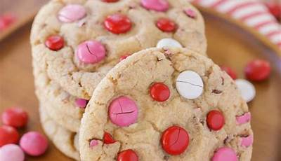 Valentine M&Amp;Ms Cookies