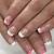 valentine nails white tip