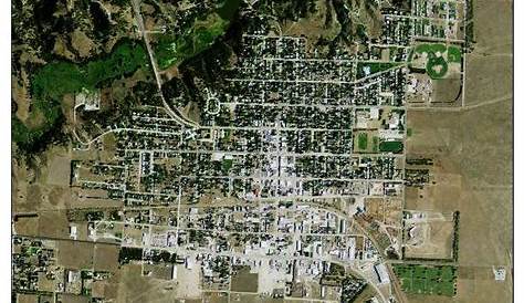 Aerial Photography Map of Valentine, NE Nebraska
