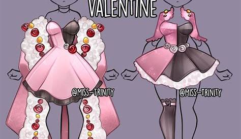 Valentine Outfits Drawing