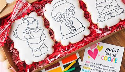 Valentine Paint Your Own Cookies