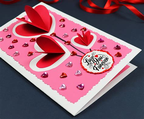 DIY 3D Heart ️ Pop Up Card Valentine Pop Up Card YouTube