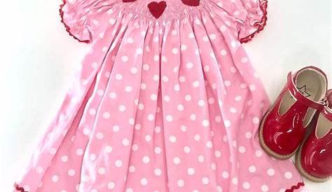 Valentine Smocked Outfit Dear Smock Dress WITH POCKETS! Smock Dress Cutie Clothes