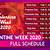 valentine week schedule 2020 list