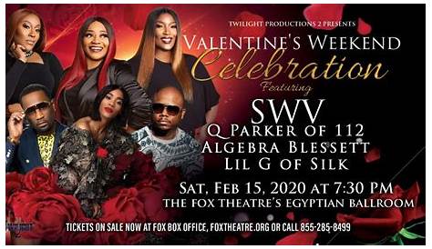 SWV's Valentine’s Weekend Celebration, Atlanta GA Feb 15, 2020 730 PM