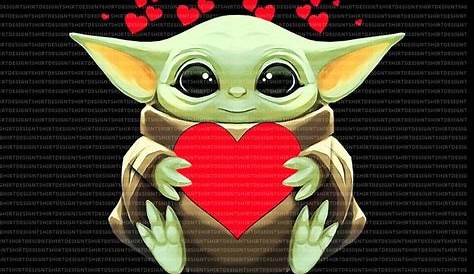 Valentine's Day Baby Yoda Wallpaper