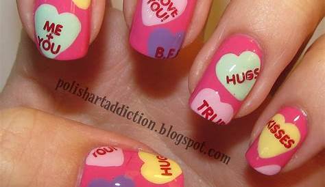 Valentine Candy Hearts Valentine candy hearts, Bunny nails, Heart candy