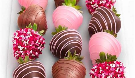 Valentine's Day Chocolate Strawberries Delivery Covered Gift Box