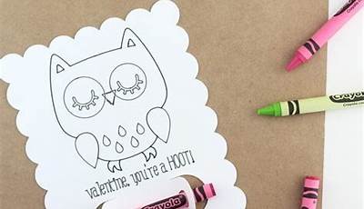 Valentine's Day Coloring Cards Cricut