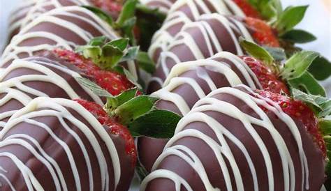 Valentine's Day Dark Chocolate Strawberries How To Decorate Covered Delishably