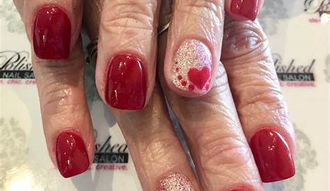 Valentine's Day Dip Nail Designs Red Art For Valentines Which Are Eclectic