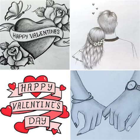 Valentines Day Drawings For Him Easy Goimages World