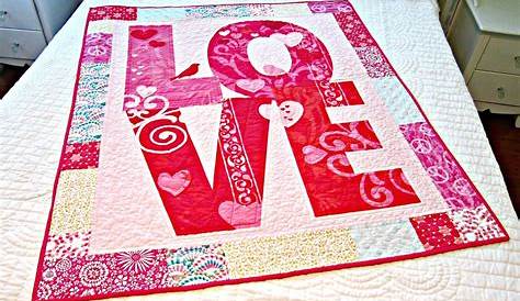 Valentines Day Fabric by The Yard, Love Themed Illustration Colorful