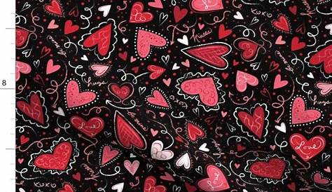 Valentine's Day Flannel Fabric Clearance SALE Cotton Quilt Baby