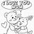 valentine's day for mom printable coloring page