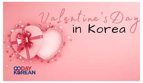 Valentine's Day In Korea n Love Sign Valentine`s Poster Decoration Finger Heart
