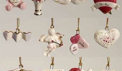 Valentine's Day Mini Ornaments 1 MINI Valentines Wood Slice Heart Ornament Etsy