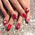 valentine's day nail art red nails