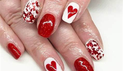 65+ Red Valentines Day Nail Designs and Nail Art HAPPY NAILS ROCK HILL